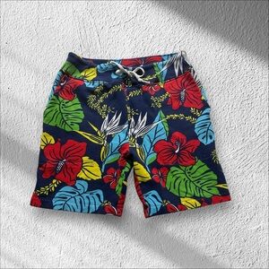 Vtg Polo Ralph Lauren Board Shorts Men’s Small Multicolor Floral Beach 90s